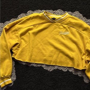cropped sweatshirt